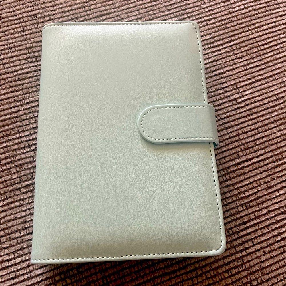 Brand new baby blue money and bill organizer